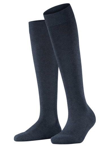 Falke Kniestrümpfe ClimaWool (feuchtigkeitsregulierend, Merinowolle) navyblau Damen - 1 Paar