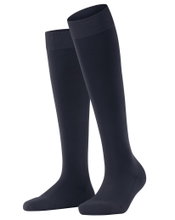 Falke Kniestrümpfe ClimaWool (feuchtigkeitsregulierend, Merinowolle) dunkelblau Damen - 1 Paar