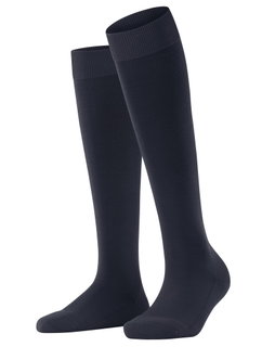 Falke Kniestrümpfe ClimaWool (feuchtigkeitsregulierend, Merinowolle) dunkelblau Damen - 1 Paar