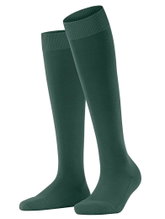 Falke Kniestrümpfe ClimaWool (feuchtigkeitsregulierend, Merinowolle) huntergrün Damen - 1 Paar