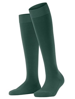 Falke Kniestrümpfe ClimaWool (feuchtigkeitsregulierend, Merinowolle) huntergrün Damen - 1 Paar