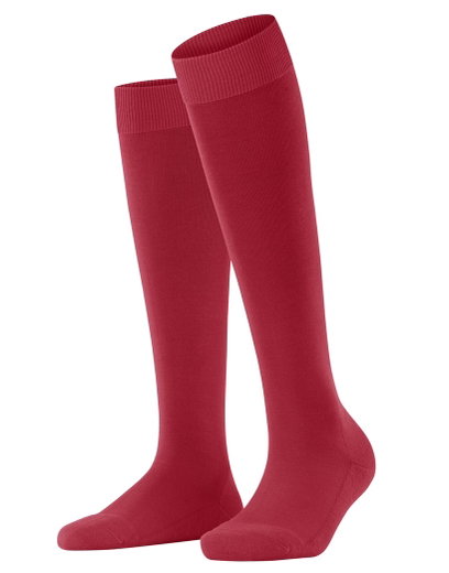 Falke Kniestrümpfe ClimaWool (feuchtigkeitsregulierend, Merinowolle) rot Damen - 1 Paar