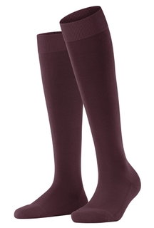 Falke Kniestrümpfe ClimaWool (feuchtigkeitsregulierend, Merinowolle) weinrot Damen - 1 Paar