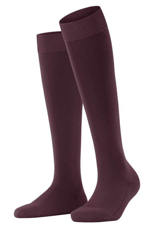 Falke Kniestrümpfe ClimaWool (feuchtigkeitsregulierend, Merinowolle) weinrot Damen - 1 Paar