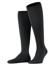 Falke Knee Socks ClimaWool (moisture-regulating, Merino wool) black Men - 1 Pair