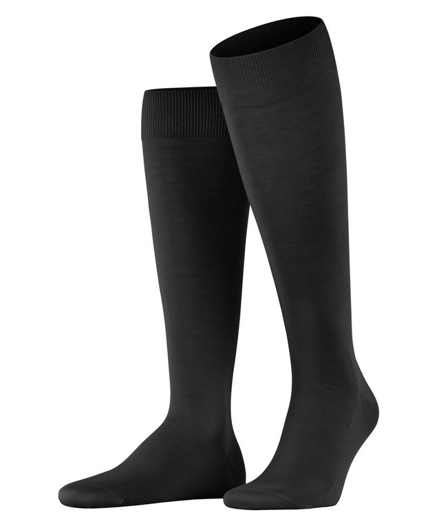 Falke Kniestrümpfe ClimaWool (feuchtigkeitsregulierend, Merinowolle) schwarz Herren - 1 Paar