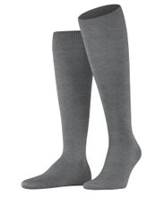 Falke Knee Socks ClimaWool (moisture-regulating, Merino wool) grey Men - 1 Pair