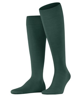 Falke Kniestrümpfe ClimaWool (feuchtigkeitsregulierend, Merinowolle) huntergrün Herren - 1 Paar