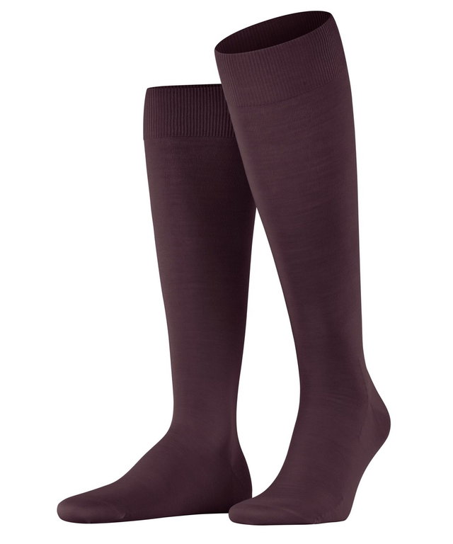 Falke Kniestrümpfe ClimaWool (feuchtigkeitsregulierend, Merinowolle) weinrot Herren - 1 Paar