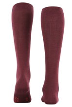 Falke Knee Socks Family (maximum wearing comfort, sustainable) burgundy ladies - 1 pair