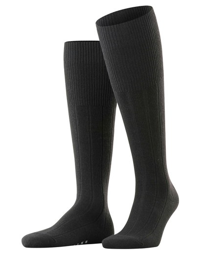 Falke Lhasa Rib Knee Socks 2024 (temperature-regulating merino wool) black Men - 1 pair