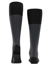 Falke Skarpetki dzienne Oxford Stripe (Skarpetki biznesowe, drobny splot) czarne męskie - 1 para