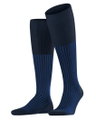 Falke Tagessocke Oxford Stripe Kniestrümpfe (Business-Kniestrumpf, feines Maschenbild) spaceblau Herren - 1 Paar