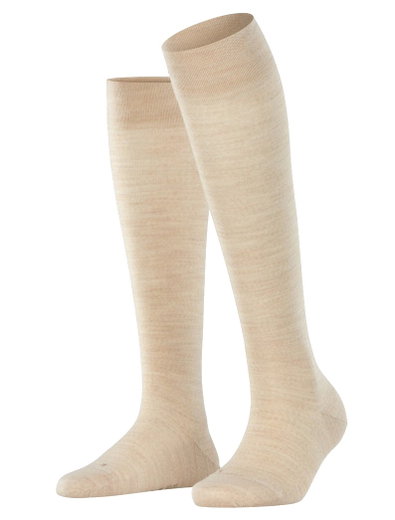Falke Knee Socks Sensitive Berlin (comfortable wearing experience) beige ladies - 1 pair