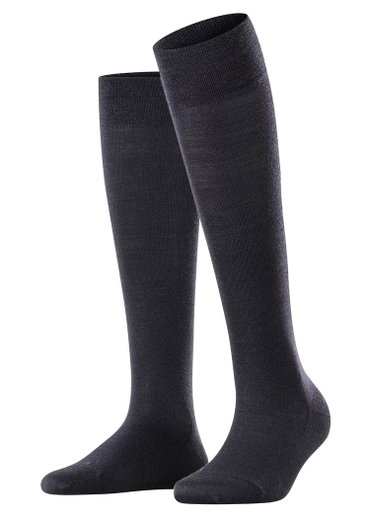 Falke Knee Socks Sensitive Berlin (comfortable wearing experience) navy blue Ladies - 1 Pair