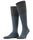 Falke Knee Socks Shadow (Business Sock, Cotton) anthracite grey/blue Men - 1 Pair