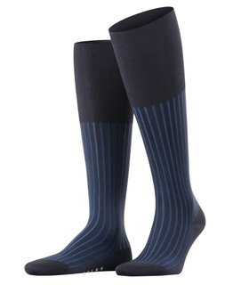 Falke Kniestrümpfe Shadow (Business-Strumpf, Baumwolle) marineblau Herren - 1 Paar