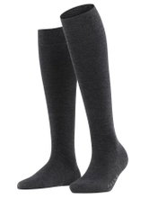 Falke Kniestrümpfe Softmerino (temperaturausgleichende Merinowolle) anthrazitgrau Damen - 1 Paar