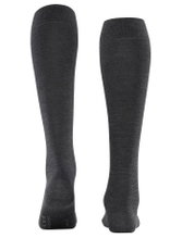 Falke Kniestrümpfe Softmerino (temperaturausgleichende Merinowolle) anthrazitgrau Damen - 1 Paar