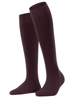Falke Kniestrümpfe Softmerino (temperaturausgleichende Merinowolle) weinrot Damen - 1 Paar