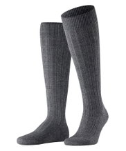 Falke Kniestrümpfe Teppich im Schuh (klimaregulierende Merinowolle) dunkelgrau Herren - 1 Paar