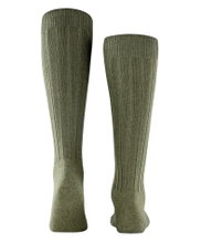 Falke Kniestrümpfe Teppich im Schuh (klimaregulierende Merinowolle) grün Herren - 1 Paar