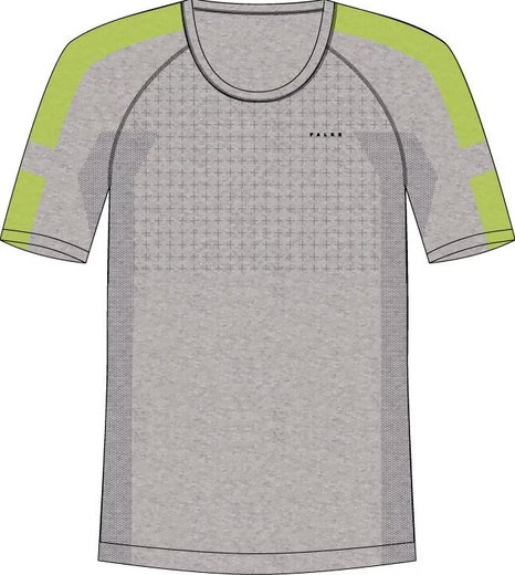 Falke Kurzarmshirt Trend Wool-Tech (Merinowolle) Unterwäsche grau Herren