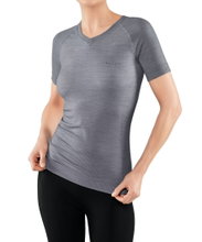 Falke Funktionsunterwäsche Kurzarmshirt Wool Tech Light (feinste Merinowolle) grau Damen