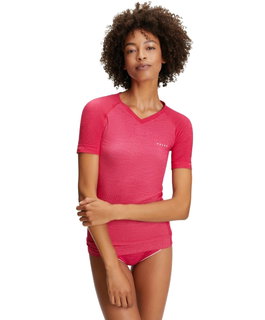 Falke Funktionsunterwäsche Kurzarmshirt Wool Tech Light (feinste Merinowolle) berrypink Damen