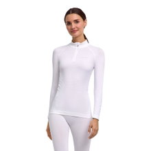 Falke Functional Underwear Long Sleeve Shirt Maximum Warm Half-Zip 2026 - white Ladies