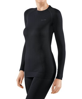 Falke Funktionsunterwäsche Langarmshirt Maximum Warm - schwarz Damen
