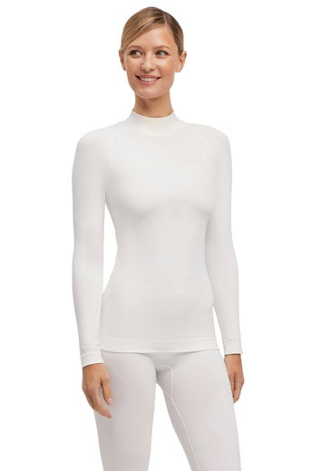 Falke Funktionsunterwäsche Langarmshirt Warm mit kragen 2024 (maximale Bewegungsfreiheit) weiss Damen