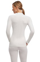 Falke Funktionsunterwäsche Langarmshirt Warm mit kragen 2024 (maximale Bewegungsfreiheit) weiss Damen