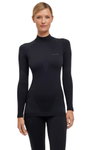 Falke Funktionsunterwäsche Langarmshirt Warm mit kragen 2024 (maximale Bewegungsfreiheit) schwarz Damen
