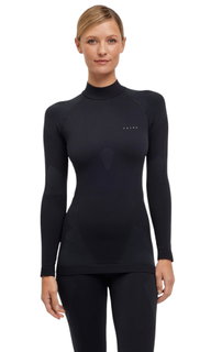 Falke Functional Underwear Long Sleeve Shirt Warm with Collar 2024 (maximum freedom of movement) black Ladies