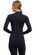 Falke Funktionsunterwäsche Langarmshirt Warm mit kragen 2024 (maximale Bewegungsfreiheit) schwarz Damen