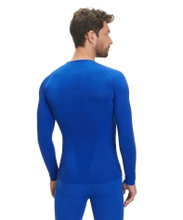 Falke Funktionsunterwäsche Langarmshirt Warm (wärmes Material, perfekte Feuchtigkeits) blau Herren