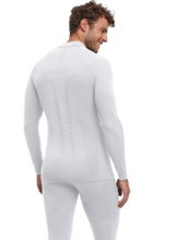 Falke Funktionsunterwäsche Langarmshirt Warm mit kragen (perfekte Feuchtigkeits-und Temperaturregulierung) weiss Herren