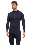 Falke Funktionsunterwäsche Langarmshirt Warm mit kragen (perfekte Feuchtigkeits-und Temperaturregulierung) schwarz Herren