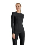 Falke Funktionsunterwäsche Langarmshirt Wool-Tech (hervorragendes Feuchtigkeitsmanagement) schwarz Damen