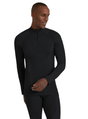 Falke Funktionsunterwäsche Langarmshirt Wool-Tech Half-Zip (hervorragendes Feuchtigkeitsmanagement) schwarz Herren