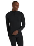 Falke Funktionsunterwäsche Langarmshirt Wool-Tech Half-Zip (hervorragendes Feuchtigkeitsmanagement) schwarz Herren