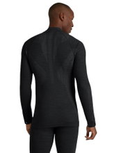 Falke Funktionsunterwäsche Langarmshirt Wool-Tech Half-Zip (hervorragendes Feuchtigkeitsmanagement) schwarz Herren