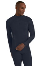 Falke Funktionsunterwäsche Langarmshirt Wool-Tech Half-Zip (hervorragendes Feuchtigkeitsmanagement) spaceblau Herren