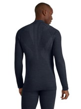 Falke Funktionsunterwäsche Langarmshirt Wool-Tech Half-Zip (hervorragendes Feuchtigkeitsmanagement) spaceblau Herren