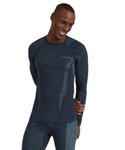 Falke Funktionsunterwäsche Langarmshirt Wool-Tech (hervorragendes Feuchtigkeitsmanagement) spaceblau Herren