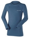 Falke Funktionsunterwäsche Langarmshirt Wool-Tech (maximale Bewegungsfreiheit) blau Kinder