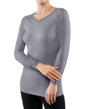 Falke Langarmshirt Wool Tech Light (perfekte Passform für maximale Bewegungsfreiheit) Unterwäsche grau Damen