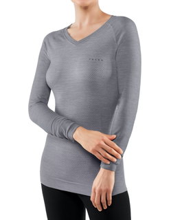 Falke Langarmshirt Wool Tech Light (perfekte Passform für maximale Bewegungsfreiheit) Unterwäsche grau Damen