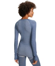 Falke Langarmshirt Wool Tech Light (perfekte Passform für maximale Bewegungsfreiheit) Unterwäsche blau Damen